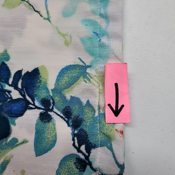 Drapers & Damons Women's 2 XL Button Front Shirt 3/4 Sleeve Abstract Foliage - Picture 11 of 12